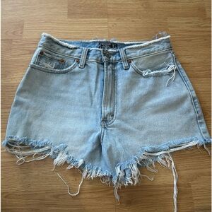 Abercrombie & Fitch Light Blue Jean Shorts